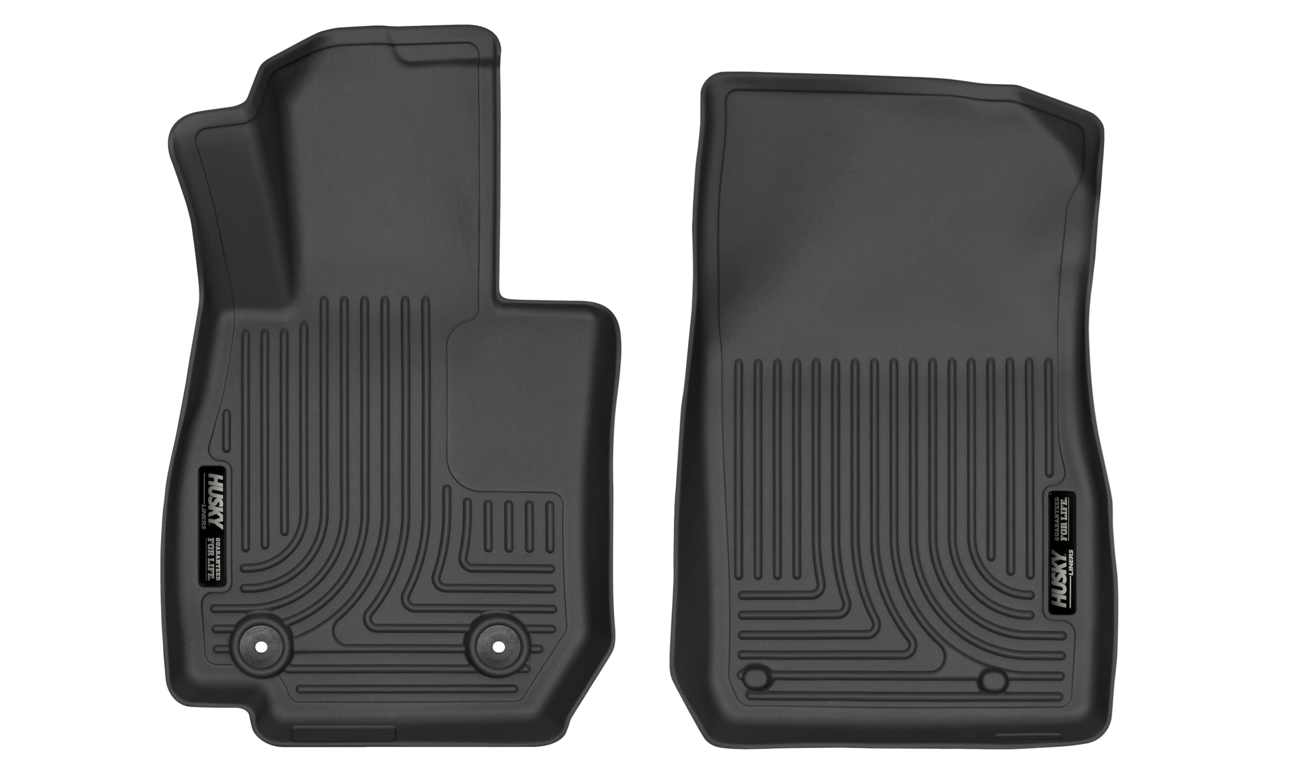 Weatherbeater Husky Liners Floor Mats | Fits 2016-2019 Mazda CX-3 | Front Row, 2-pc Black - 15471