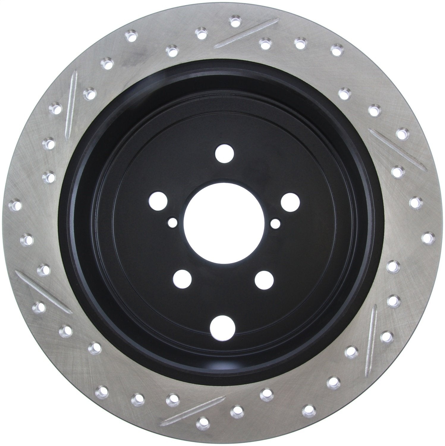 Sport Drilled/Slotted Brake Rotor StopTech 127.47029L (Rear Left), 1 Pack
