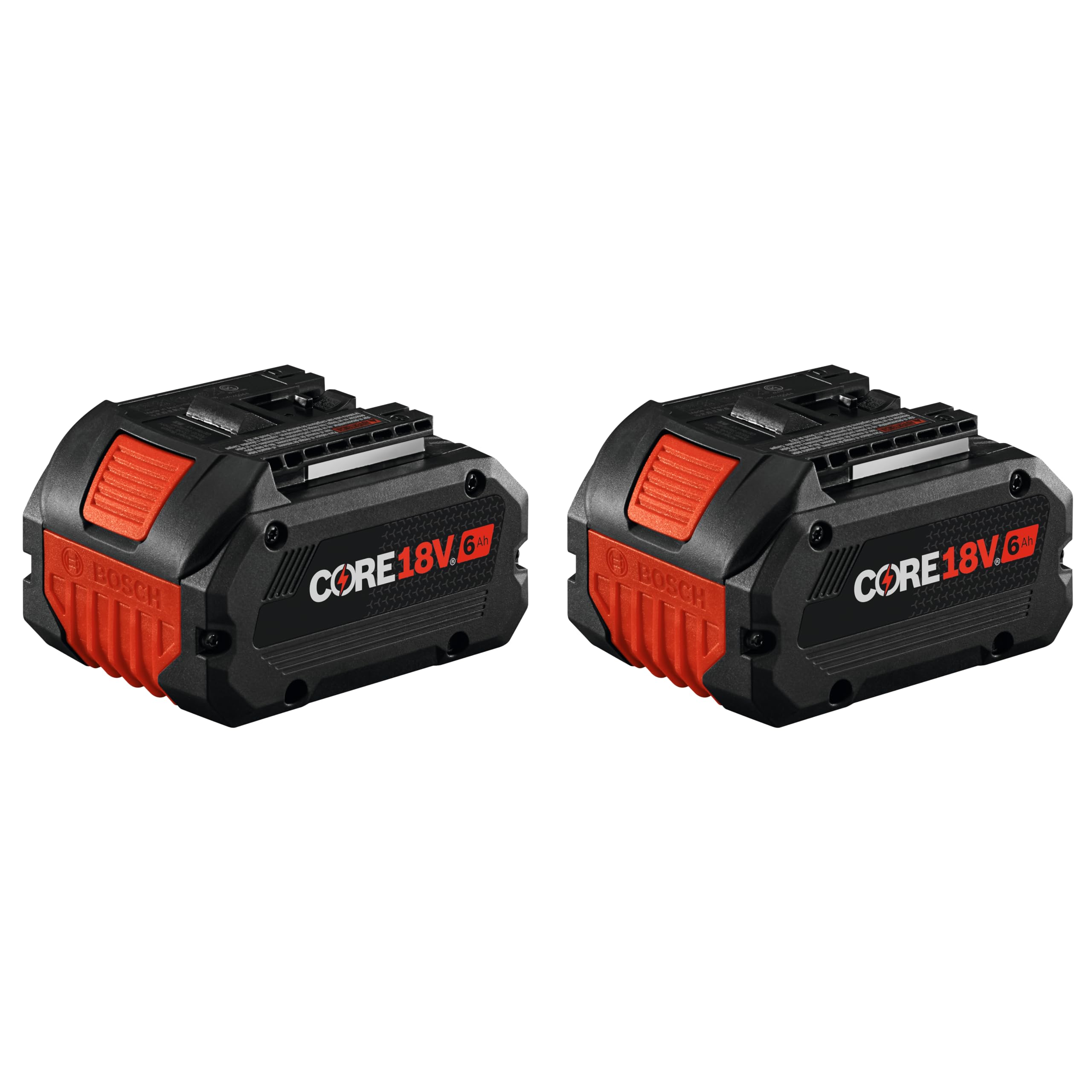 BOSCH 18V GBA18V60-2PK CORE18V® Lithium-Ion 6 Ah High Power Battery, 2-Pack