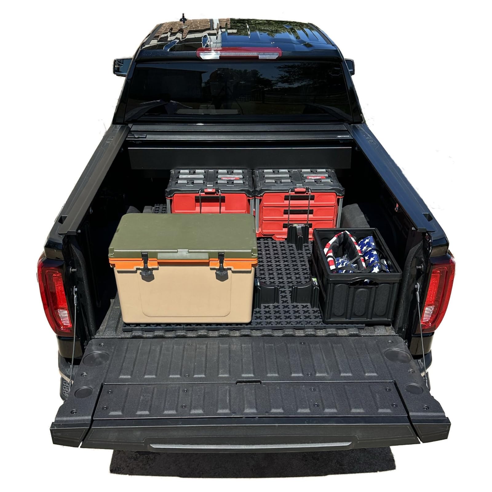 Truck Bed Organizer Tmat Storage System Slide Out Mat (Universal Fit for Short Beds 5'6" to 5'9")