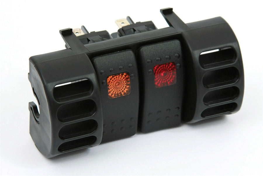 Jeep TJ Wrangler and XJ Cherokee Daystar Air Vent switch panel, rocker switches sold separately, fits 1997 to 2006 Jeep TJ and 1997 to 2001 Jeep XJ Cherokee, 2/4WD, KJ71032, Made in America, Black