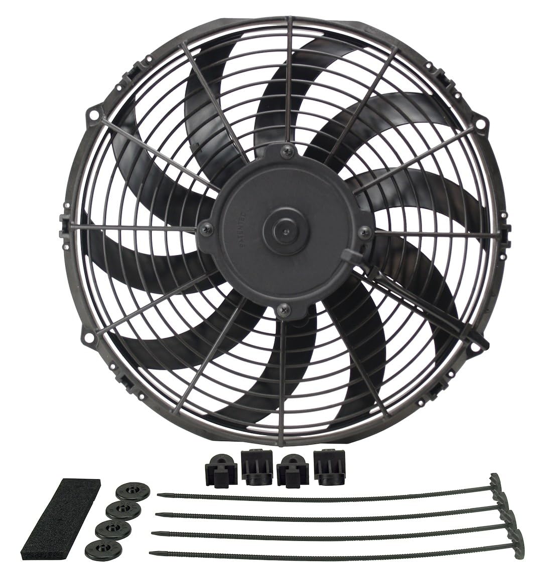 12" Diameter Derale H.O. Extreme Electric Fan, Black