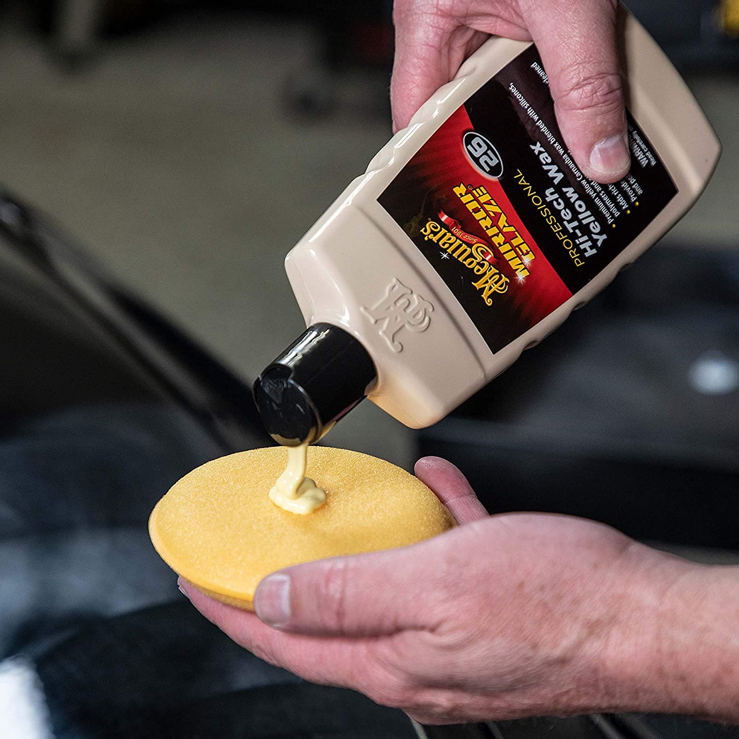 Hi-Tech Meguiar'S Yellow Wax (No. 26) Mirror Glaze 16 Fl. Oz. Yellow