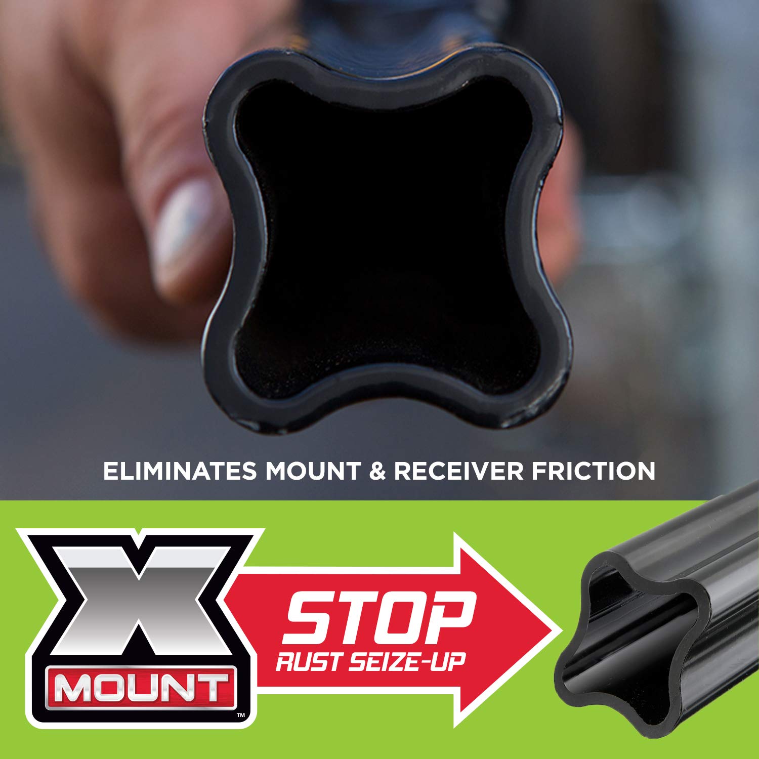X-Mount TOWSMART Class III, 5,000 lb. Security Kit with 2 in. Drop x 3/4 in. Rise x 1 in. Shank Trailer Hitch Ball Mount, 2 in. Ball, 5/8 in. Locking Pin