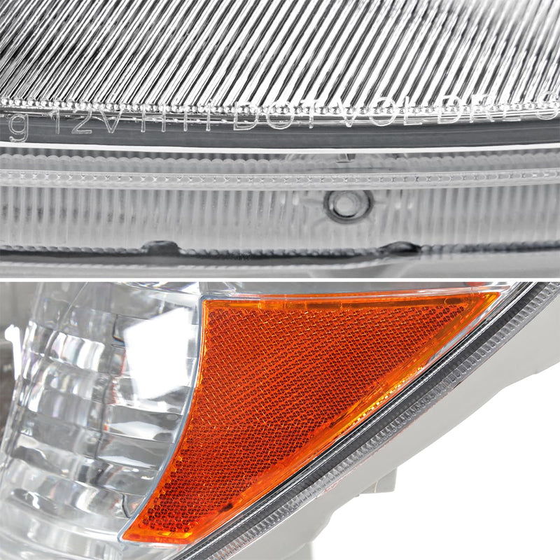 Chrome Projector Headlights SPEC-D TUNING Compatible with 2006-2009 Toyota 4Runner SR5 Limited, Left + Right Pair Headlamps Assembly