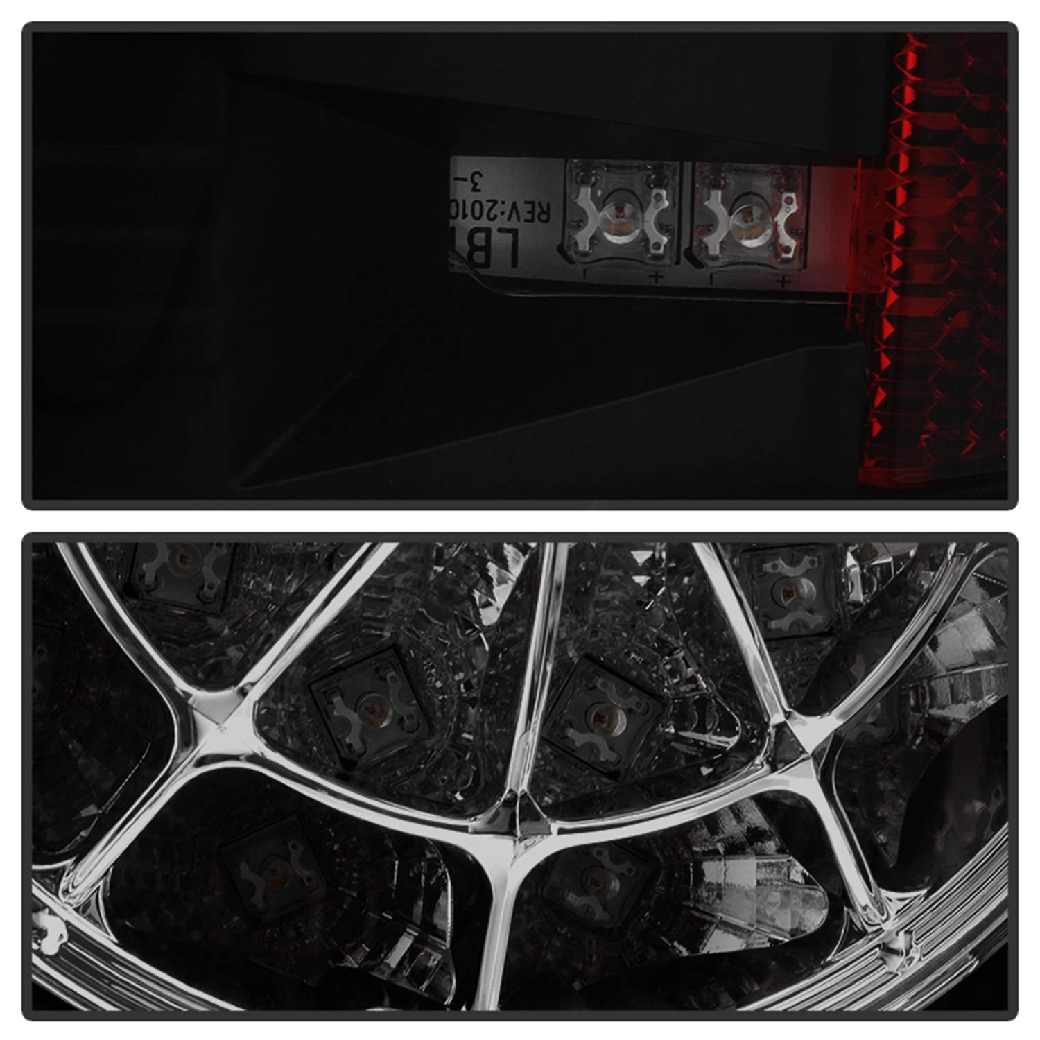 LED Tail Lights Black/Smoked Spyder Auto 5078254
