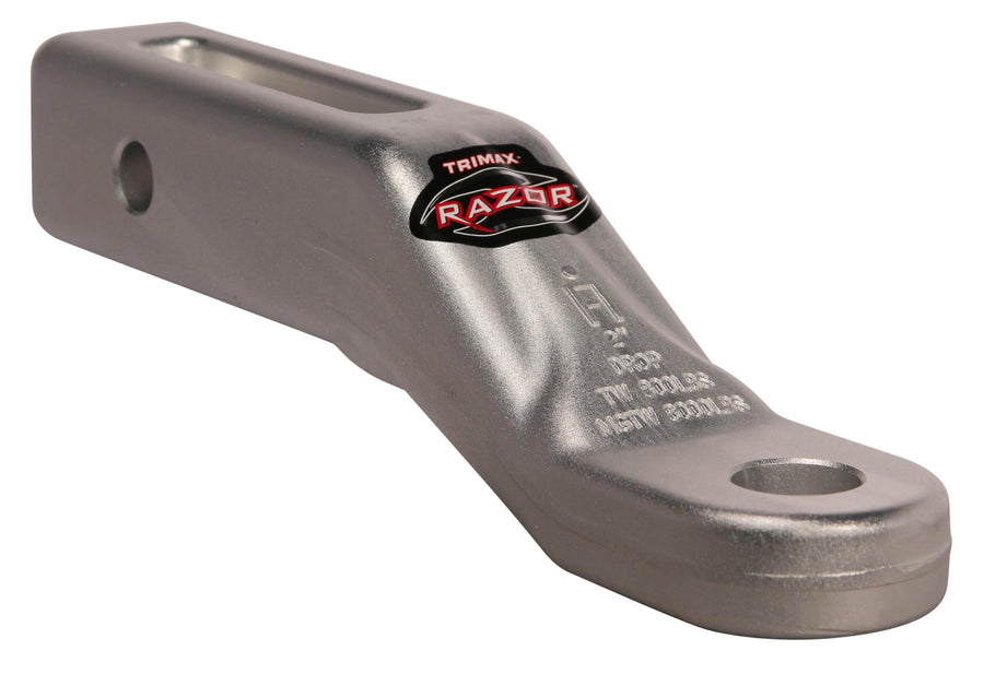 TRIMAX Razor TRZ2AL-FM 2" Fixed Mount Hitch – Truck SUV Trailer Boat Camper 100% Forged Aluminum, 2" Receiver, 8,000 lbs Towing Capacity, 800 lbs Tongue Weight, Lightweight Ball Mount Drop Hitch