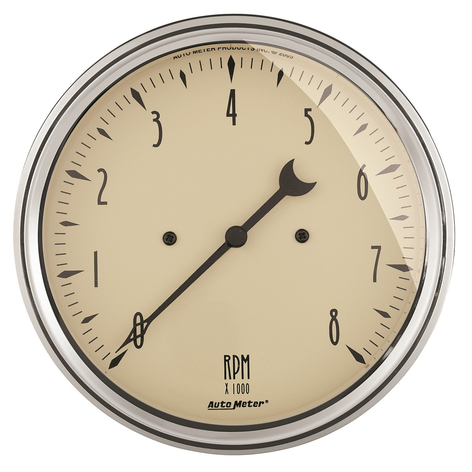 AUTO METER Antique Beige 1899 Street Rod Tachometer,5.000 in.