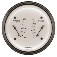 Auto Meter Old TYME 1630 White Water/Volt Dual Gauge