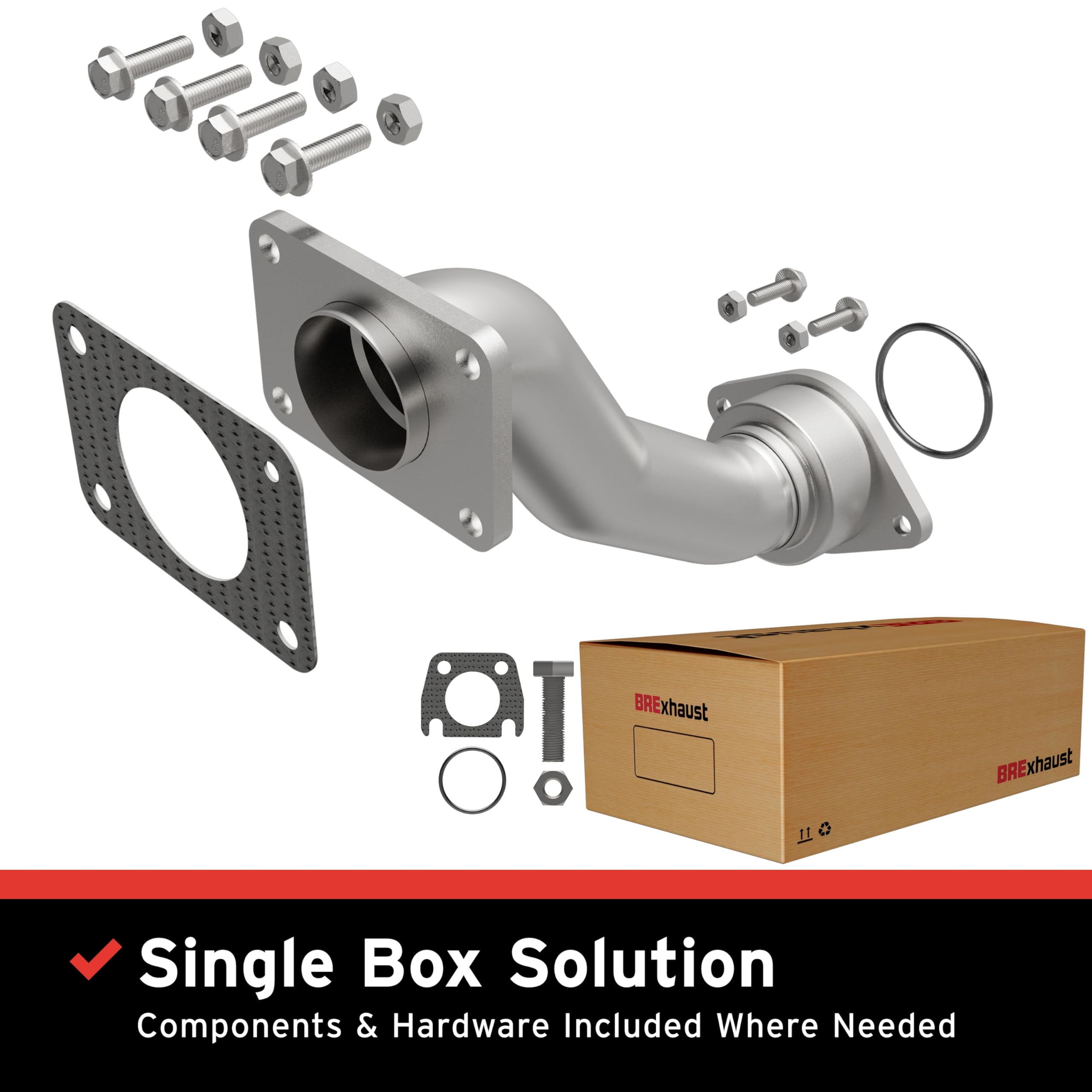 Replacement BRExhaust Front Pipe Kit 107-0023: Direct-Fit, Compatible with 00-05 Bonneville, LeSabre, Park Avenue 3.8L