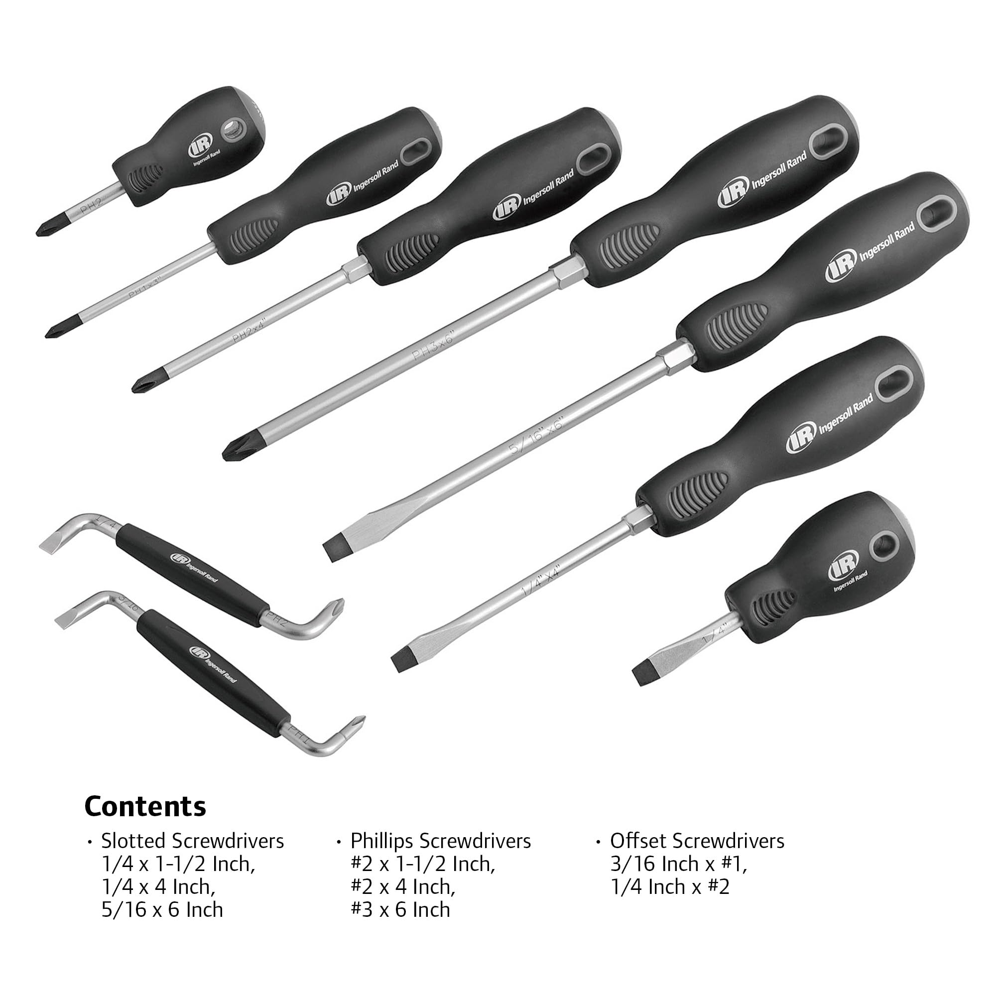 9 Pc. Ingersoll Rand Screwdriver Set- 752059