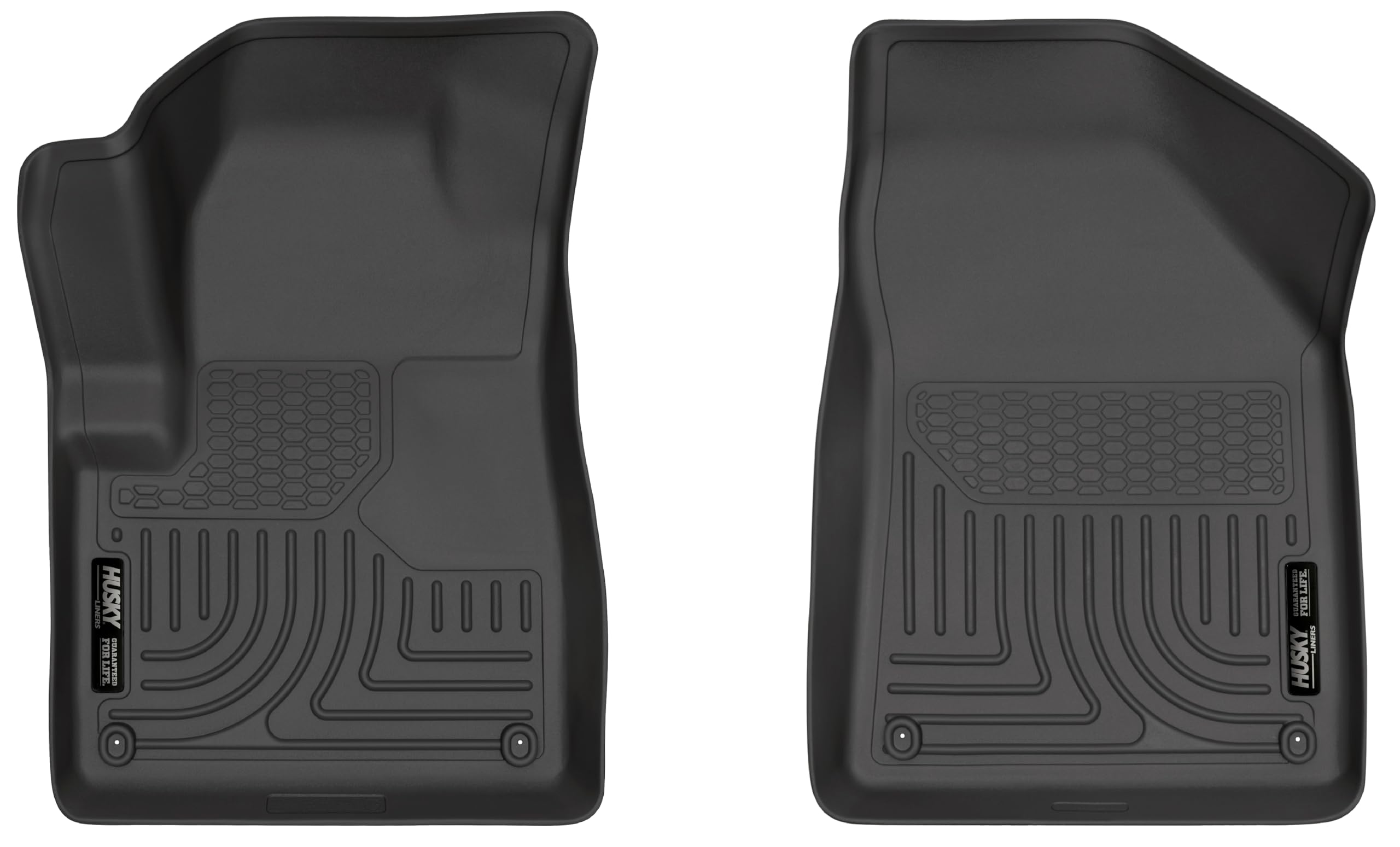 Weatherbeater Husky Liners Floor Mats | Fits 2014-2015 Jeep Cherokee | Front Row, 1-pc Black - 17091