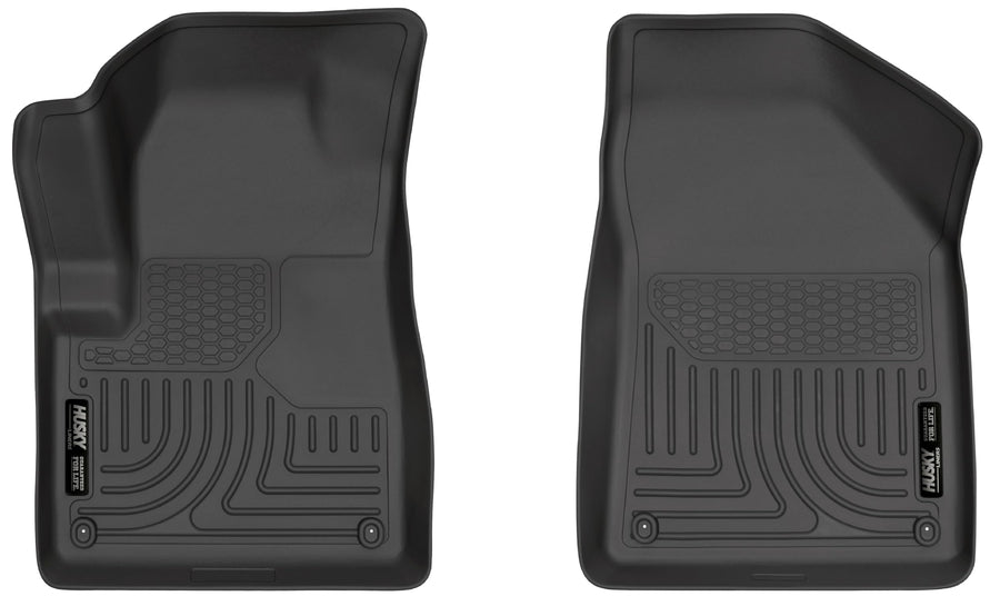 Weatherbeater Husky Liners Floor Mats | Fits 2014-2015 Jeep Cherokee | Front Row, 1-pc Black - 17091