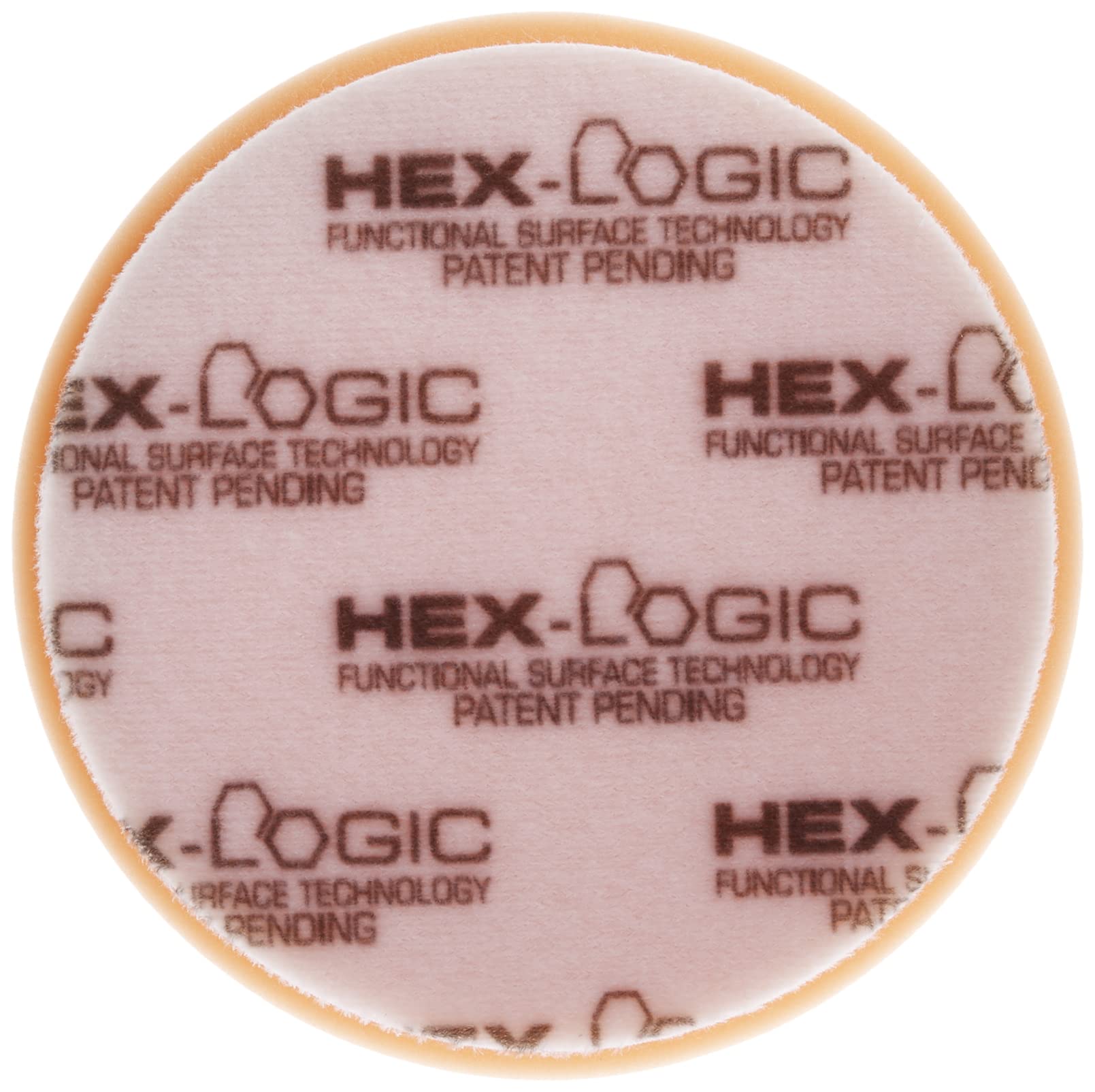 Chemical Guys BUFX_102_HEX6 BUFX_102HEX6 Hex-Logic Medium-Heavy Cutting Pad, Orange (6 Inch Backing Plates Made for 6.5 Inch Pad), 1 Pad Included