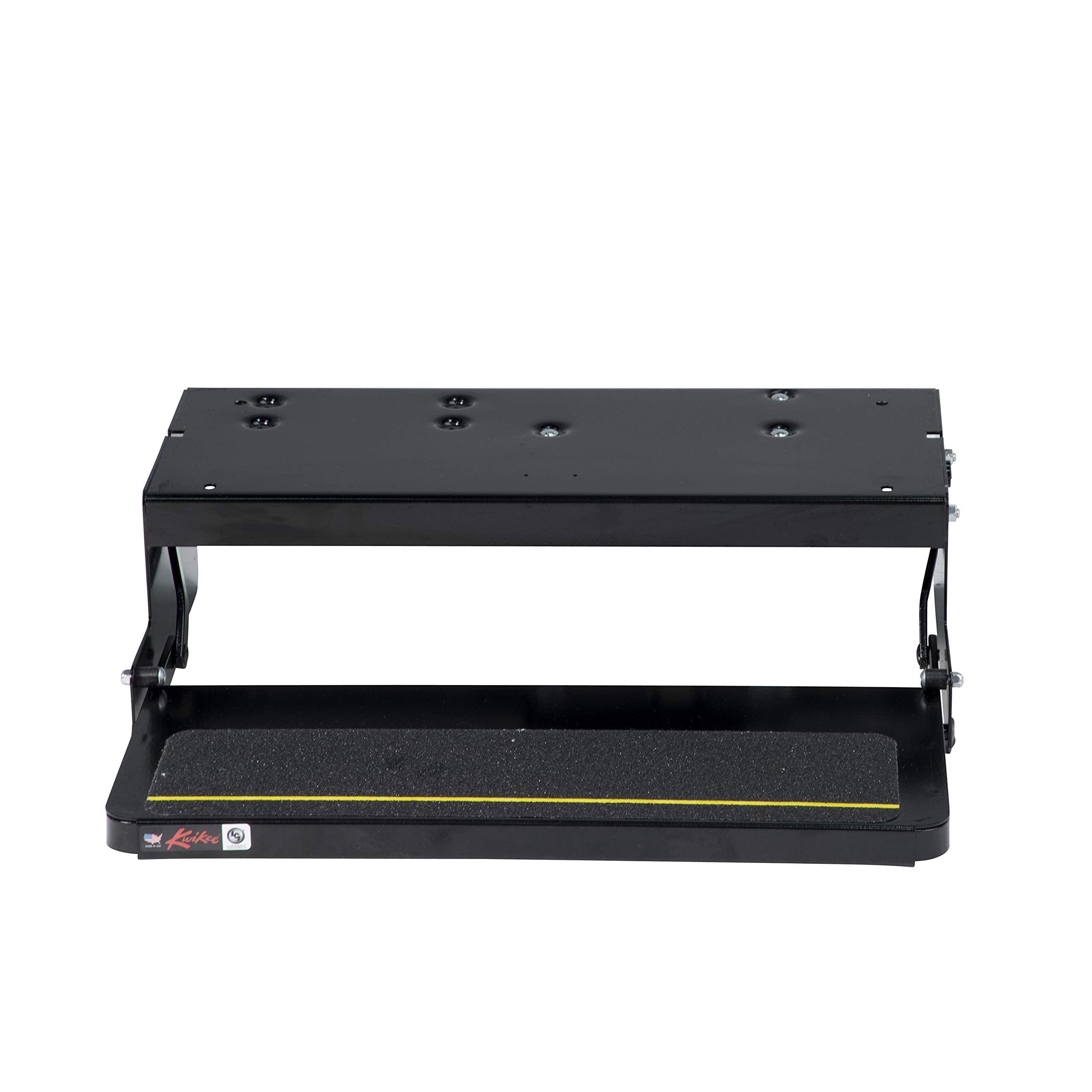 26 Series Kwikee Electric Step Assembly, Logic Control Unit, Power Switch Kit for RV, Travel Trailers, Hidden Light, 8.5" Step Rise, Anti-Slip Surface, 12V DC Motor, Steel Construction - 3711363