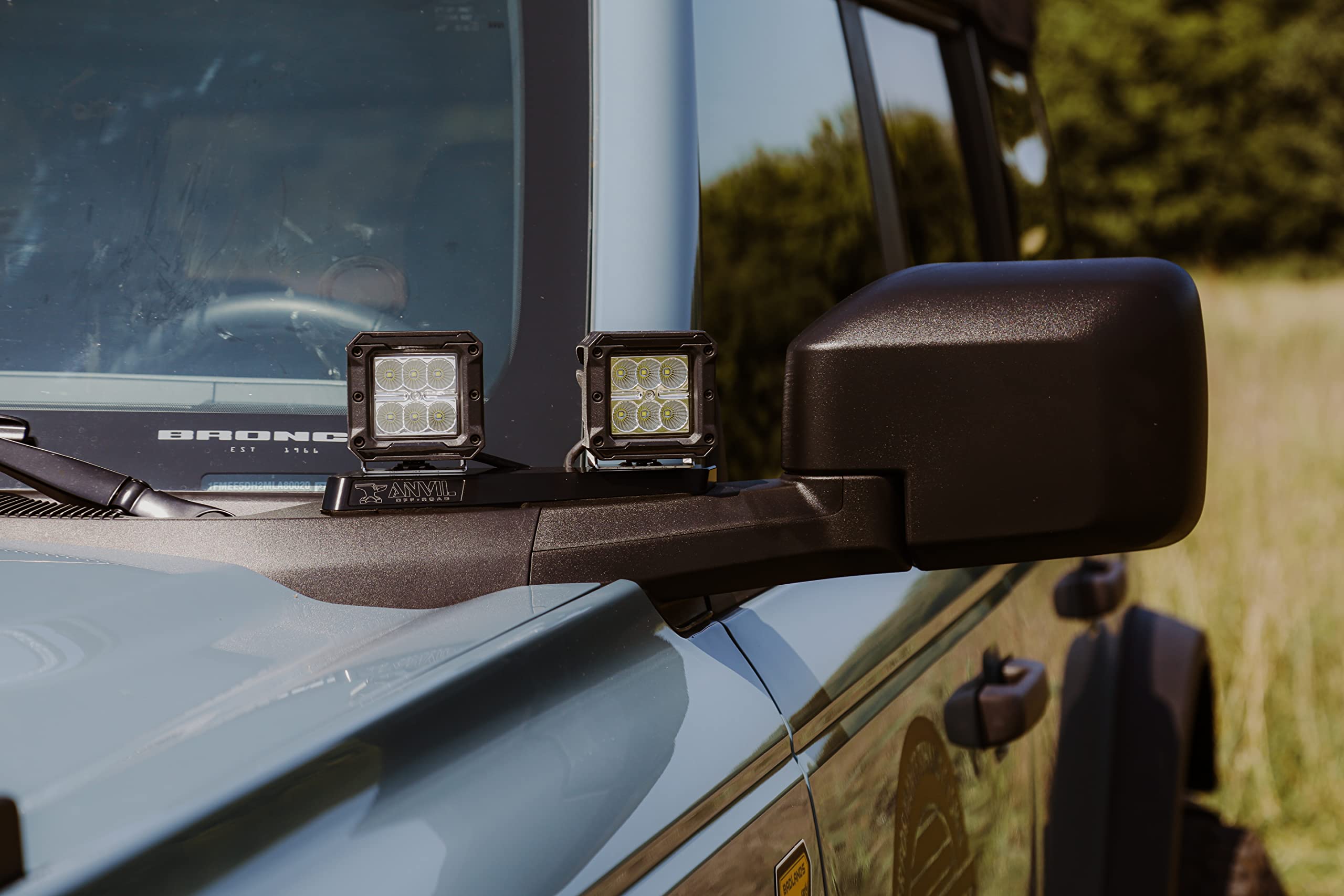 Off Road Anvil 628-28AOR 2021+ Ford Bronco Mirror LED Light Mounts