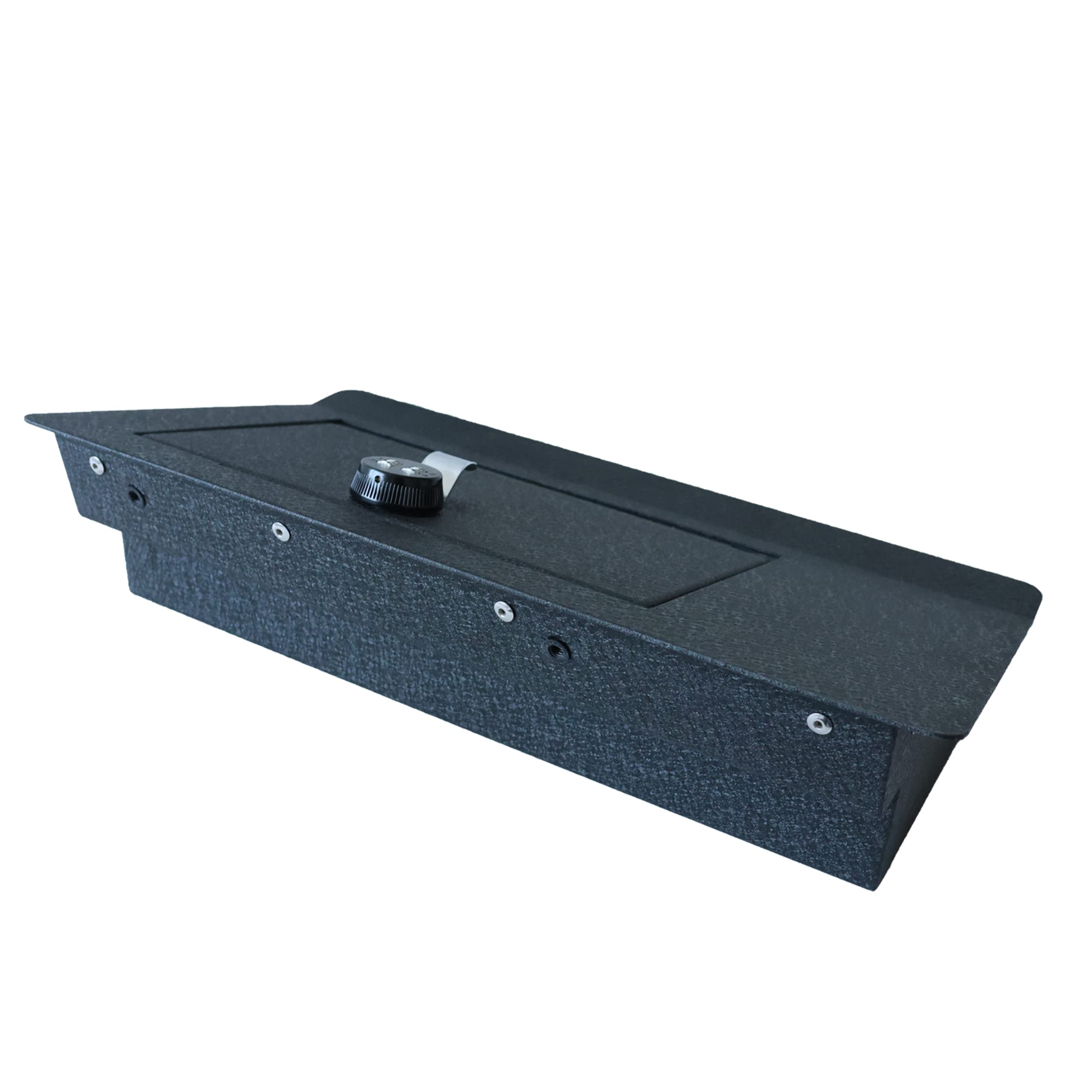 Rear Under Seat Safe Box Black Horse Gun Box Organizer Black, with 4 Digit Combination Resettable Lock Compatible with 2021-2024 Ford Bronco Sport-RUSFB01