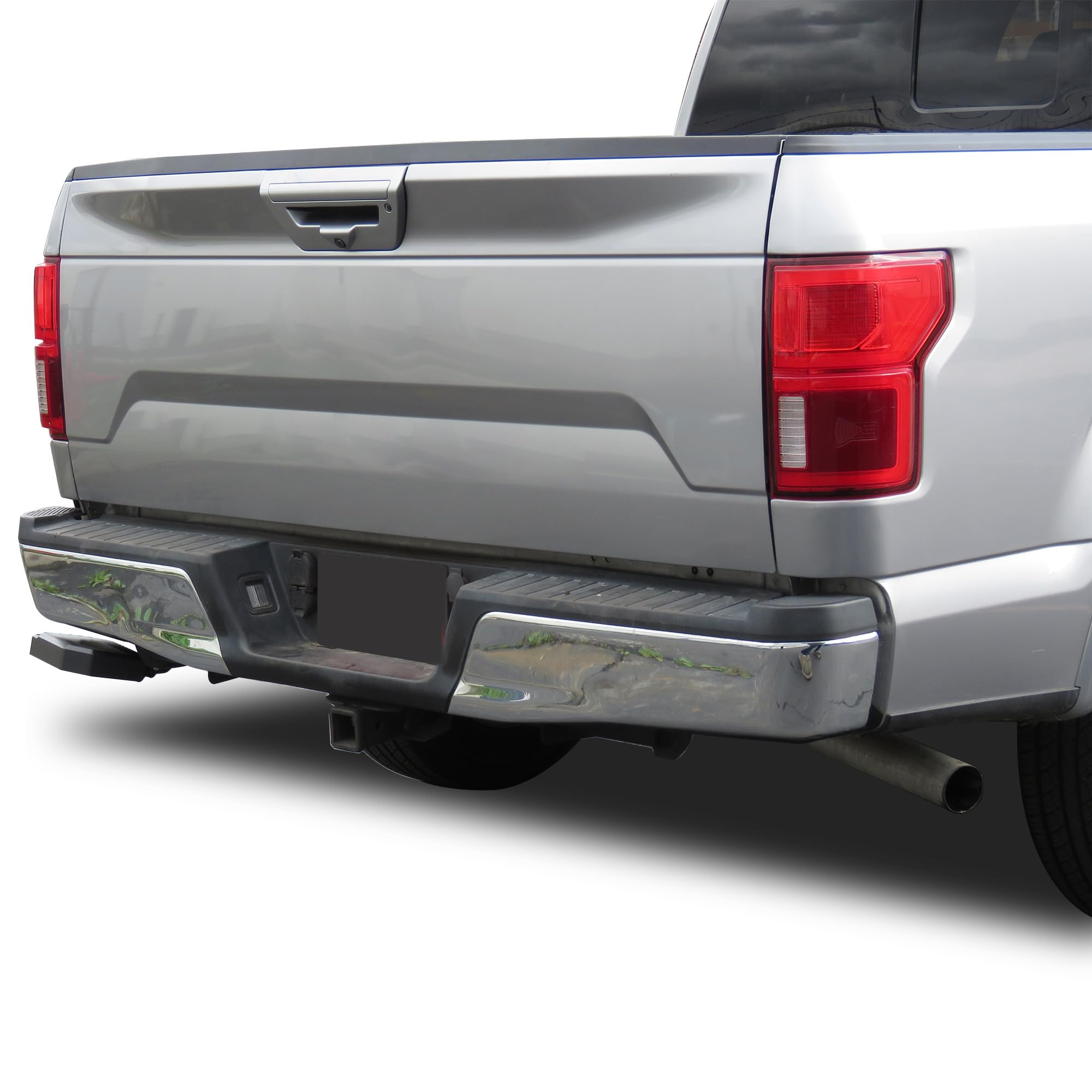 Retractable Black Horse Truck Bed Corner Step Black Compatible with 2015-2020 Ford F-150 -TBCFO15