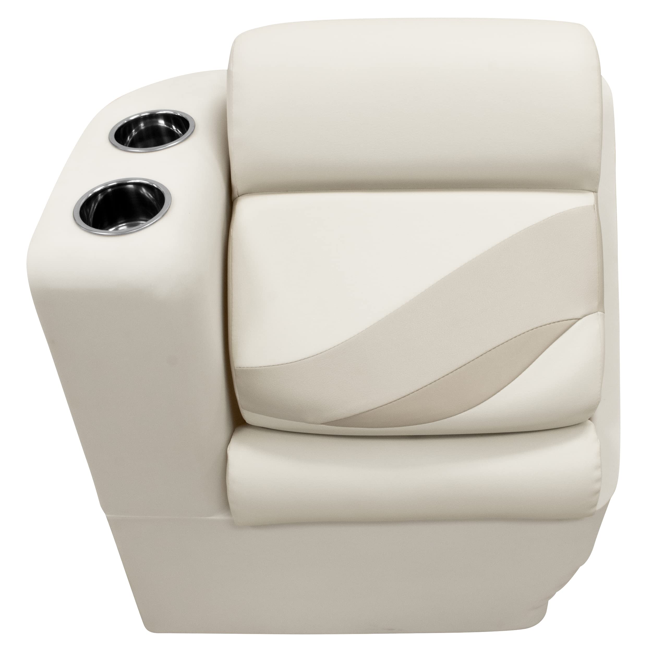 Wise Premier Series BM13006L-1066 Pontoon Left Lean Back Recliner, Stone/Mocha Java/Khaki