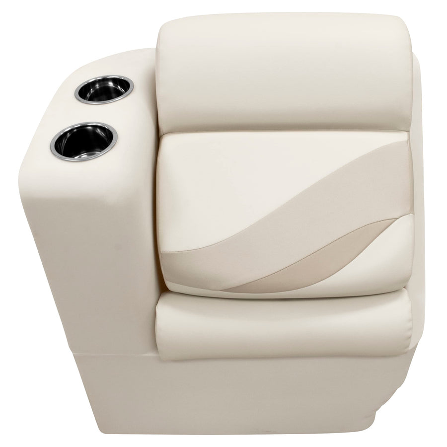 Wise Premier Series BM13006L-1066 Pontoon Left Lean Back Recliner, Stone/Mocha Java/Khaki