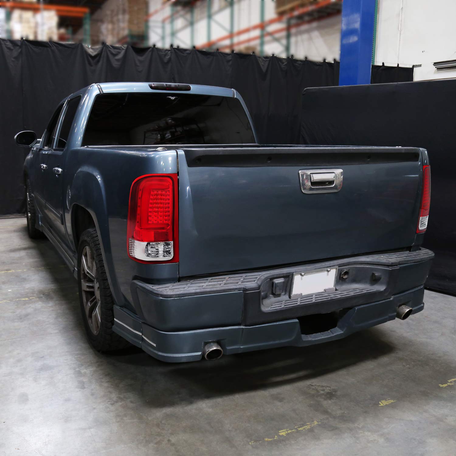 Red LED Tail Lights SPEC-D TUNING w/LED Light Bar Compatible with 2007-2013 GMC Sierra 1500, 2007-2014 GMC Sierra 2500HD/3500HD, Left + Right Pair Assembly