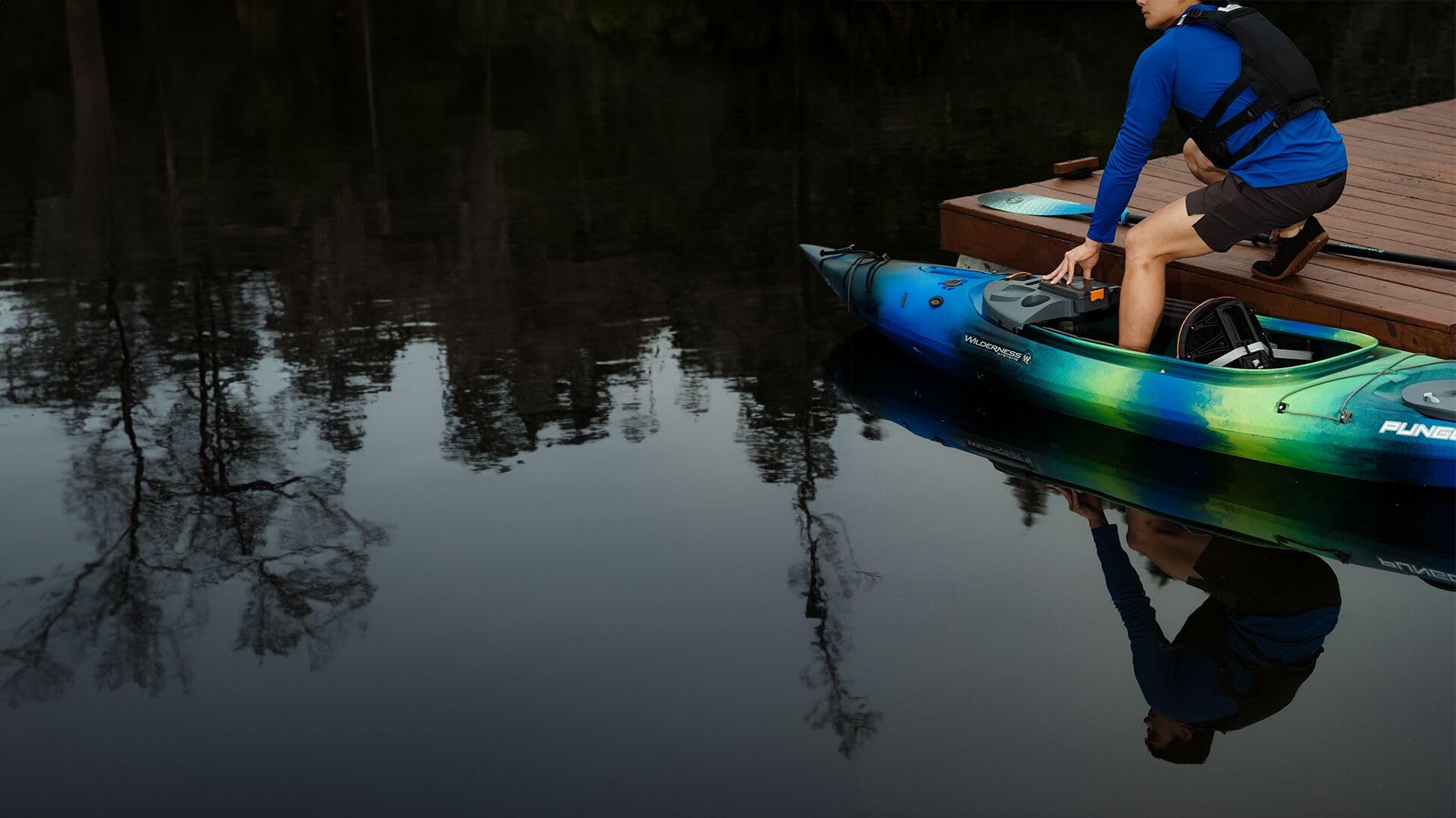 Pungo 105 Wilderness Systems Recreational Kayak - Sit Inside - Phase 3 Air Pro Comfort Seating - 10.6 ft - Galaxy
