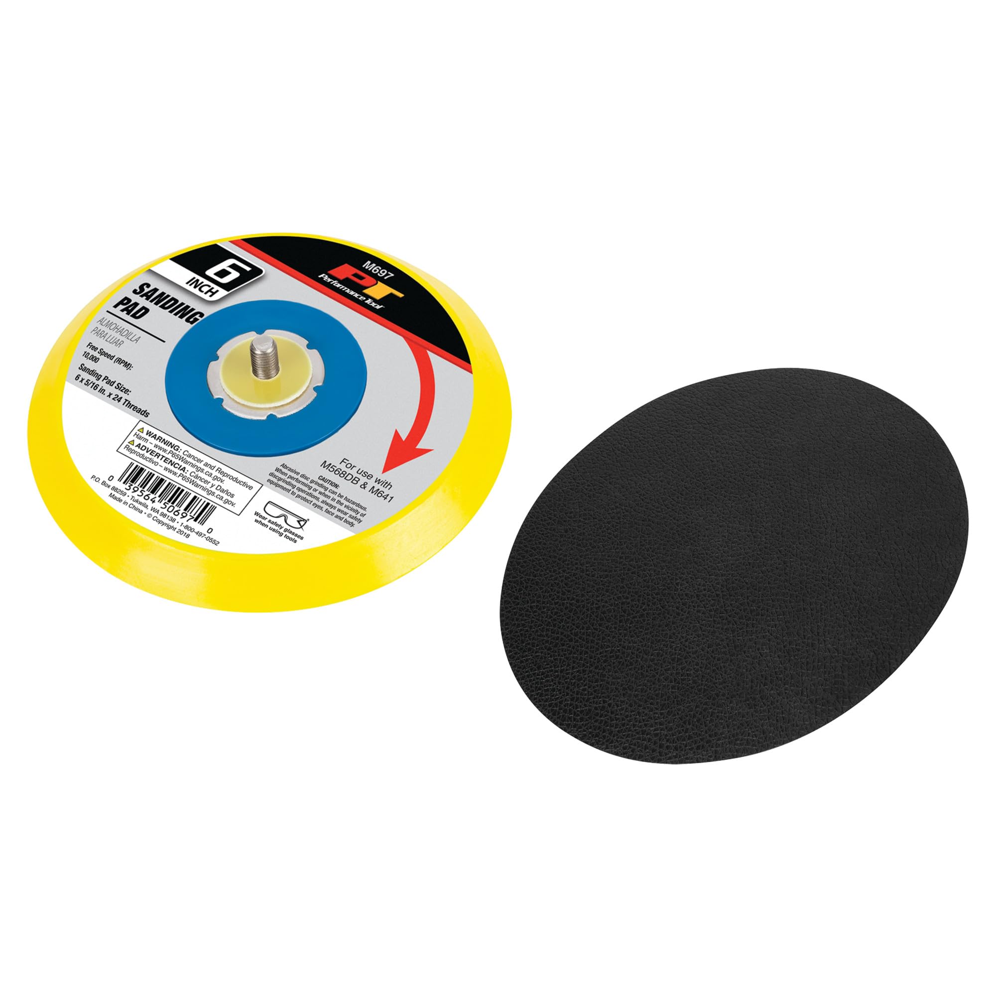 Backing Pad Performance Tool M697 Replacement for Sanders - Compatible with M568DB and M641 Models