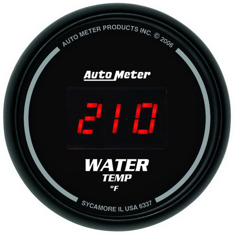 Auto Meter 6337 Digital Water Temperature Gauge 2-1/16" 0-300 F Sport Comp