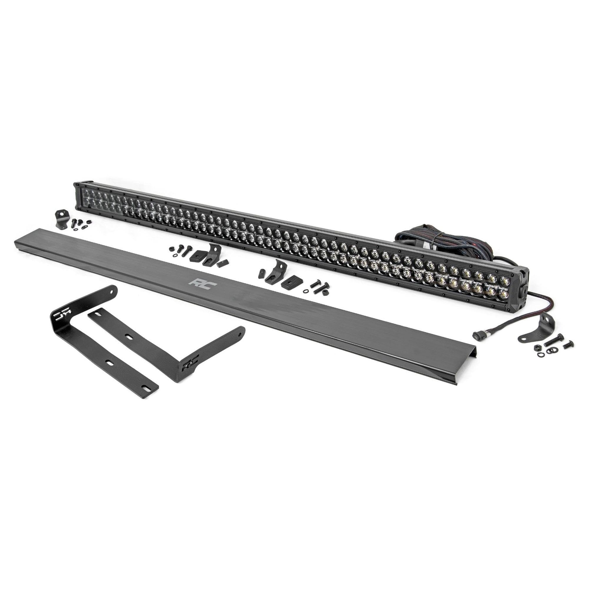 Rough Country 50" Dual Row LED Light Bar Kit for Kubota RTV-X900/X1100/X1140-50-inch Bar with White DRL