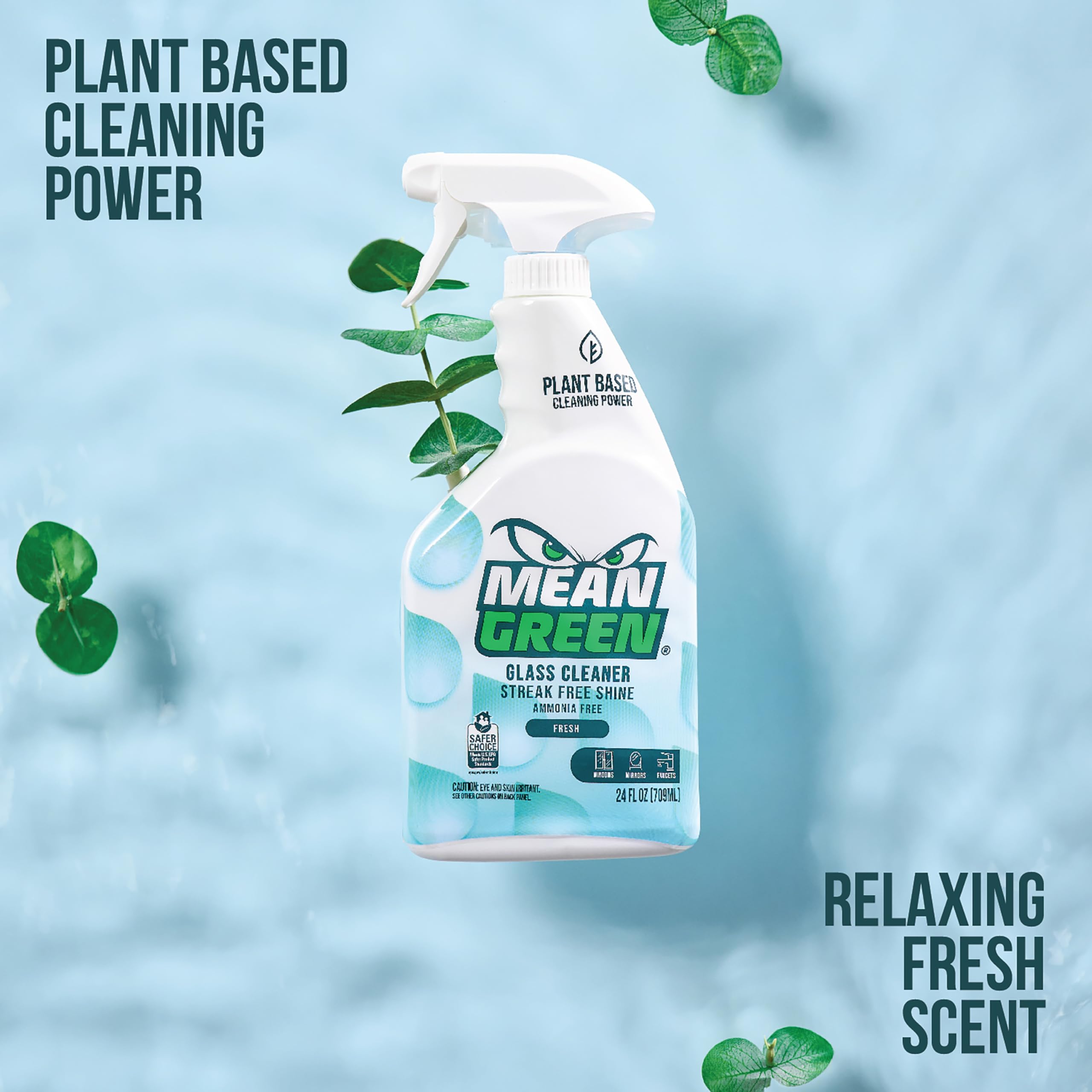 Mean Green Ready-to-Use Non-Concentrated Glass Cleaner, Fresh Scent, 24 Ounce