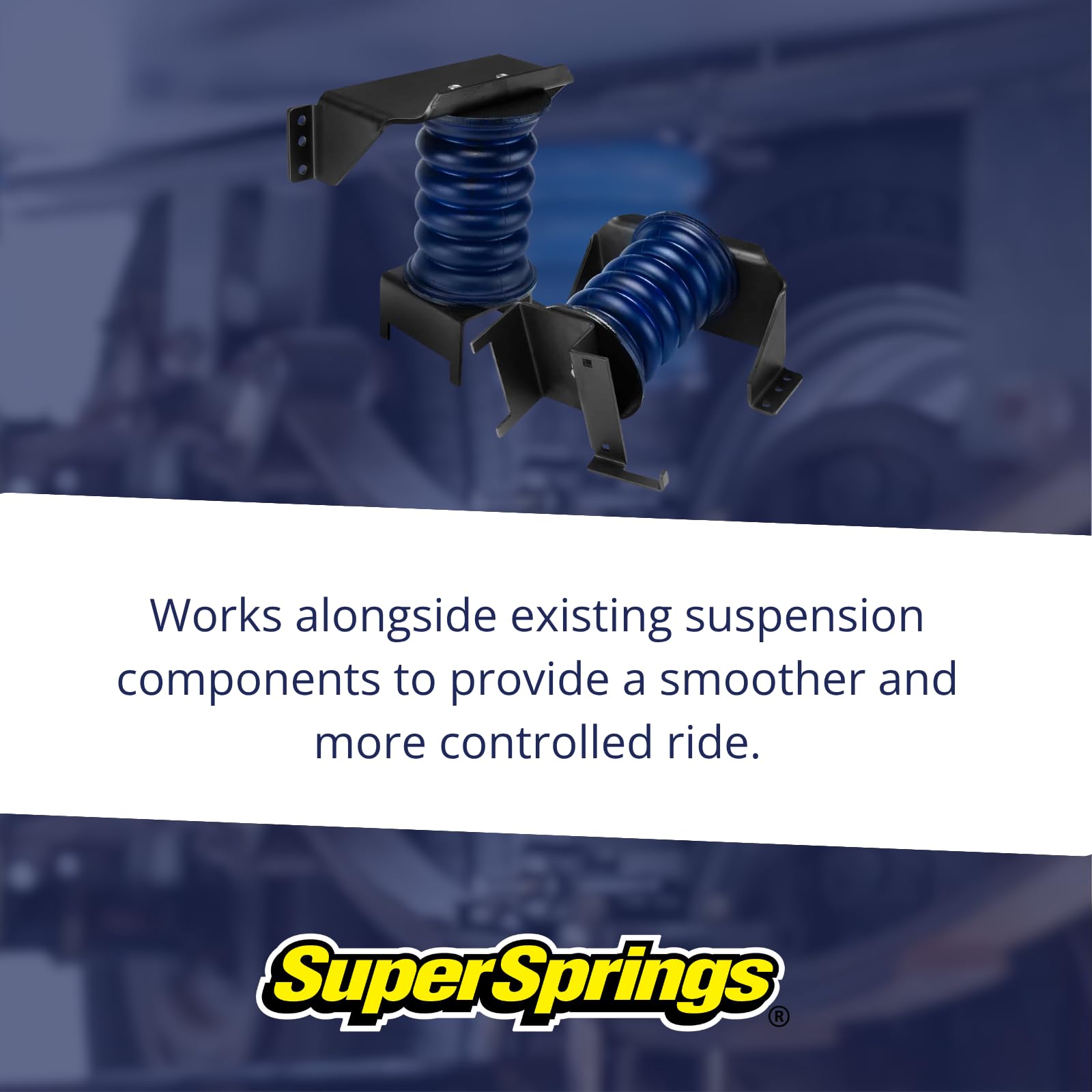 SSR-184-40-1 SuperSprings Rear for Ford F-53, Blue SumoSprings