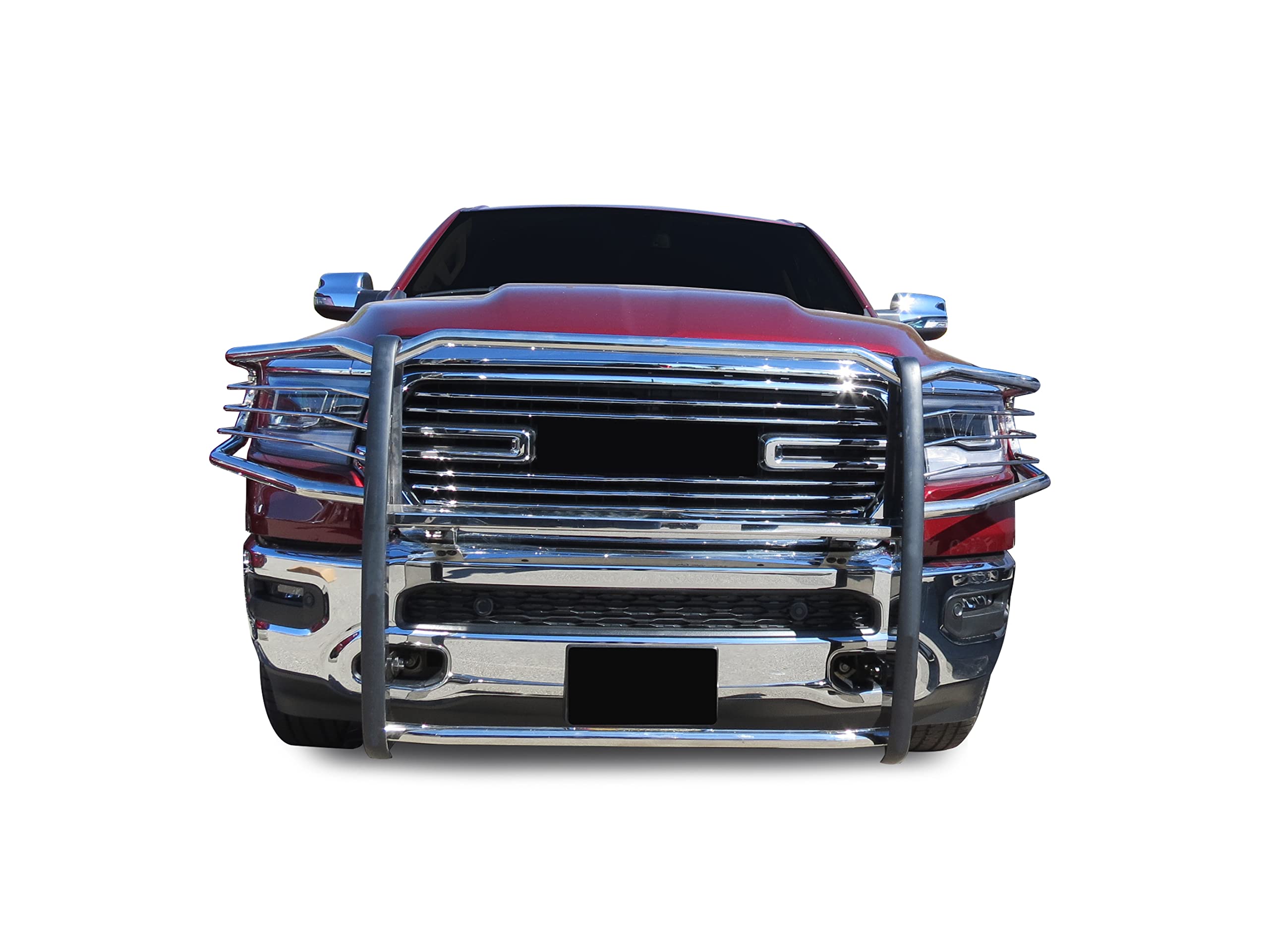 Bumper Guard Modular SS Black Horse Grille brush Compatible with 19-24 Ram 1500(Excl. Rebel & TRX trims, 19-24 Ram 1500 Classic and 20-22 Ram 1500 Diesel models)-17DG111MSS