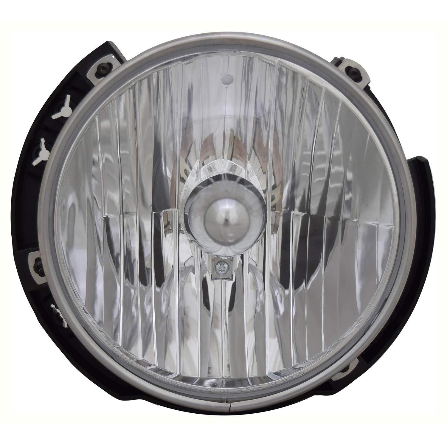 Right TYC Headlight Assembly Compatible with 2007-2018 Jeep Wrangler