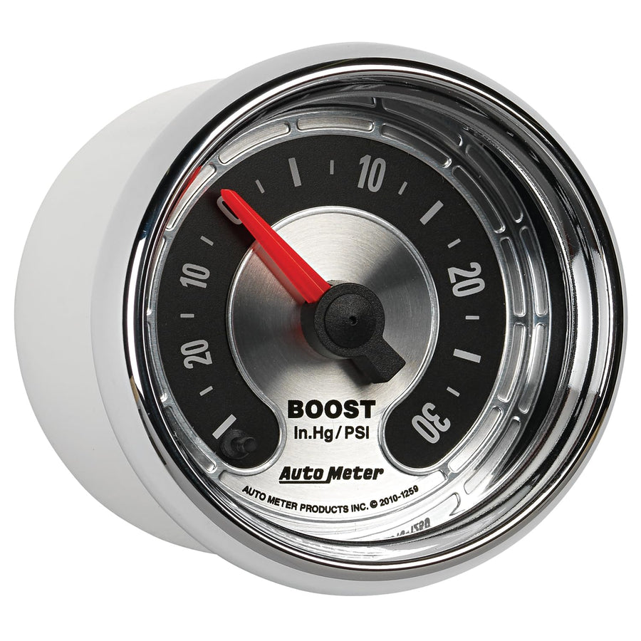 American Muscle Auto Meter 2-1/16" 30 in Hg.-30 PSI Boost/Vacuum Gauge