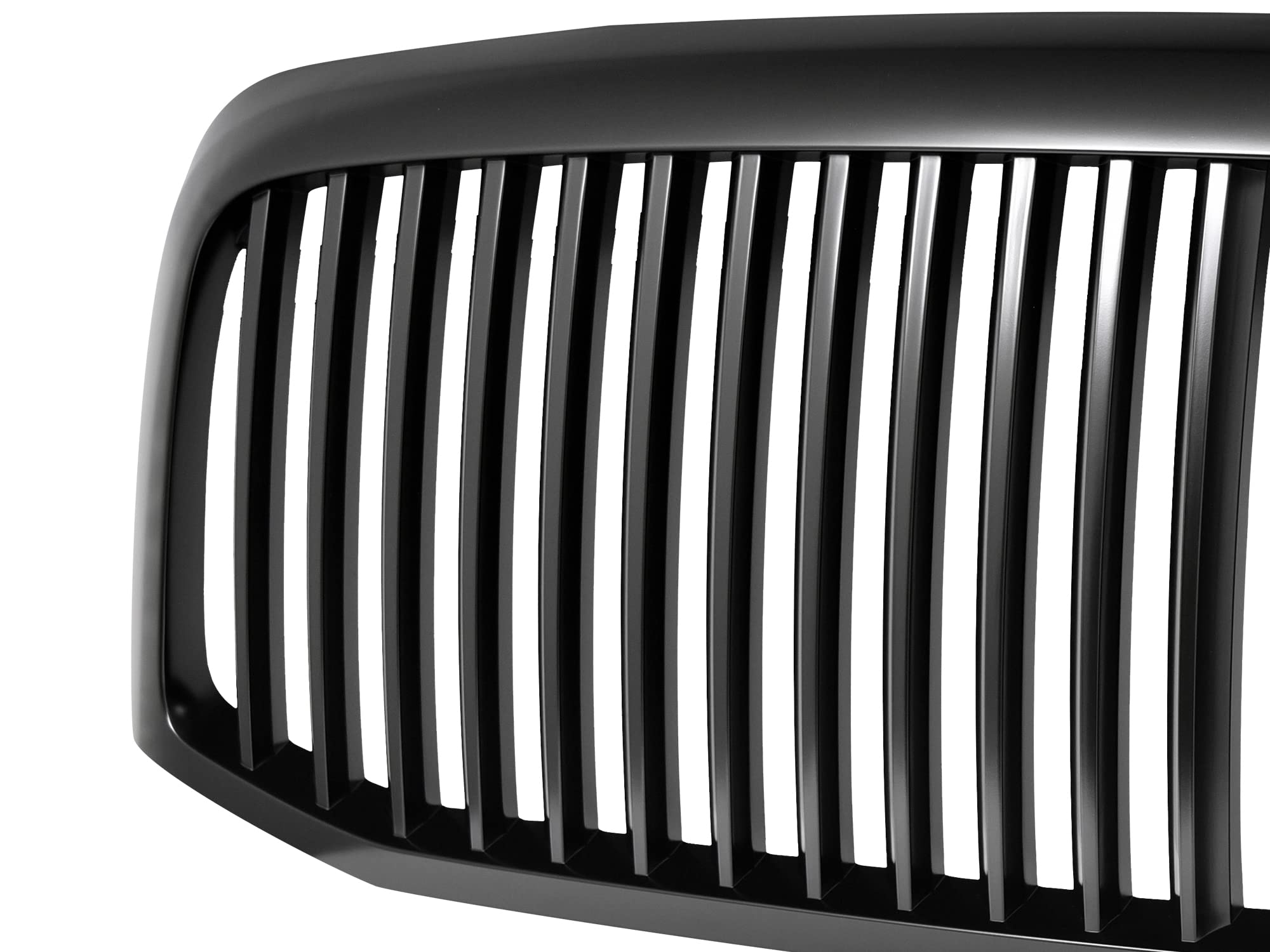 Vertical Front Hood Grille Armordillo USA - Matte Black Fits 2006-2008 Dodge Ram 1500/2006-2009 2500 3500