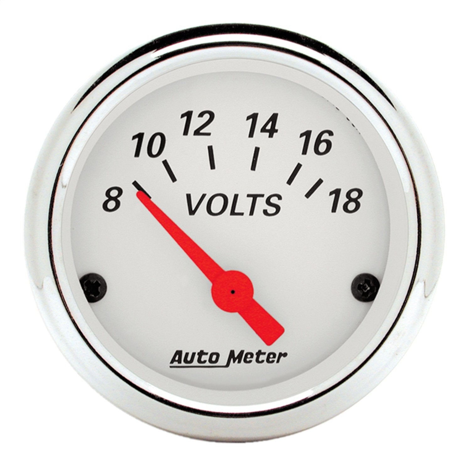 Auto Meter Arctic White 1391 Voltmeter Gauge 2.3125 in.