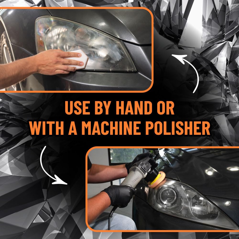 Headlight Restore and Protect Chemical Guys - Cleans, Restores Clarity, and Protects Headlights from Future Fading, Safe for Trucks, SUVs, Motorcycles, RVs & More - 16 oz