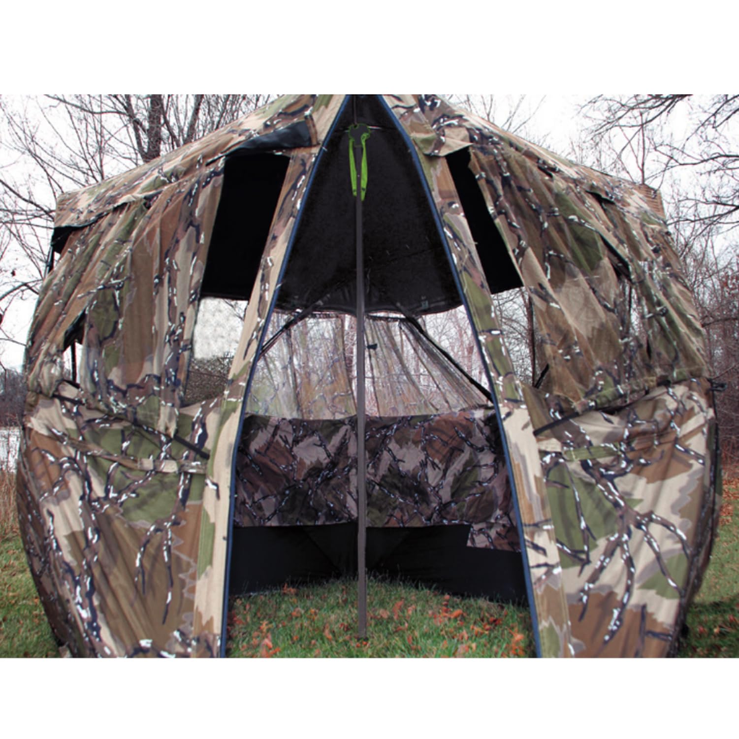 HME Adjustable Durable Reliable Protective Center Support System Hunting Ground Blind Support Pole - Fits Any Hub-Style Blind