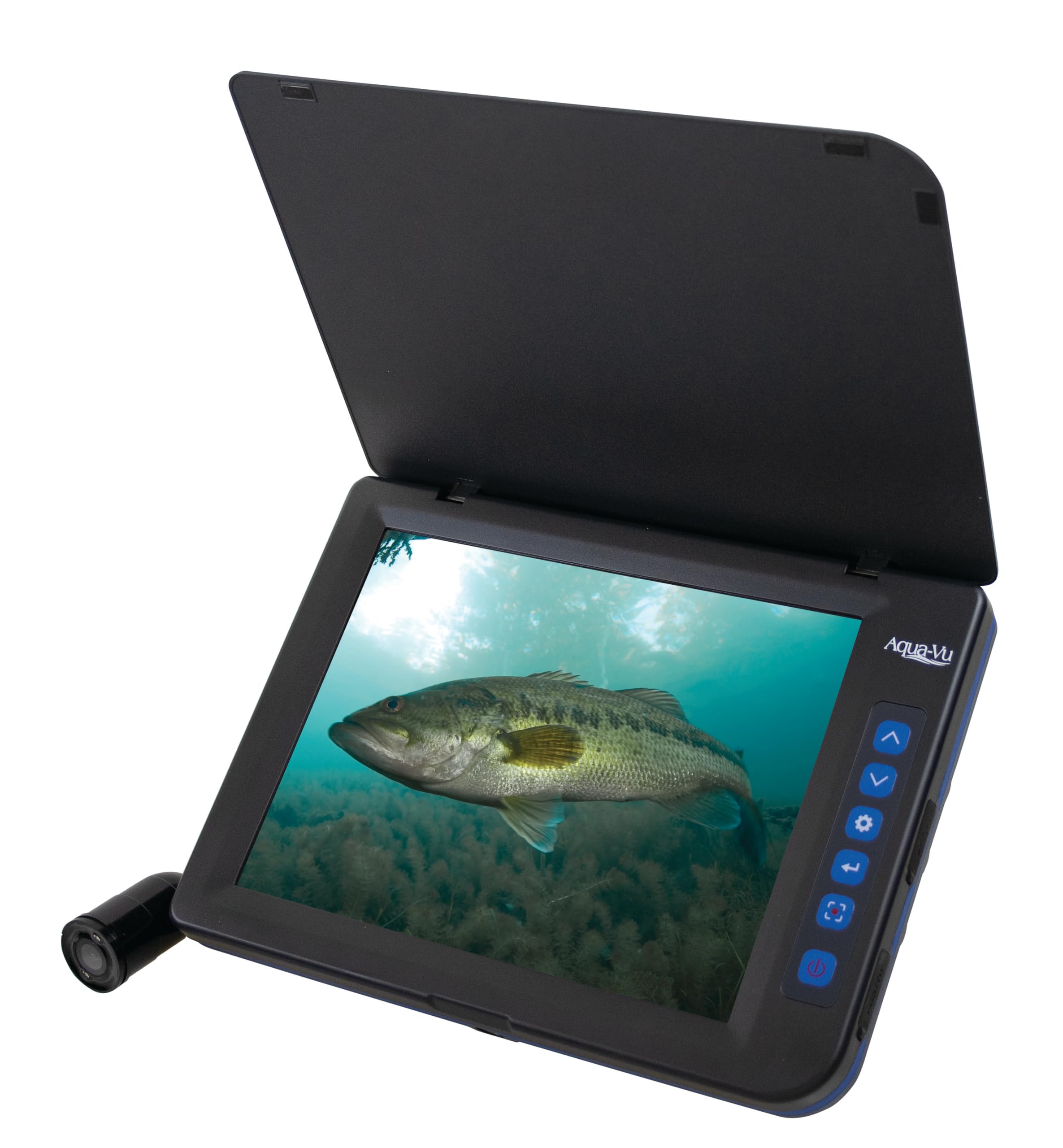 Aqua-Vu HD AV822 Underwater Camera, 8" HD Display, 1080p, 60ft Cable, Waterproof, Real-Time Video & Recording for Ice & Boat Fishing