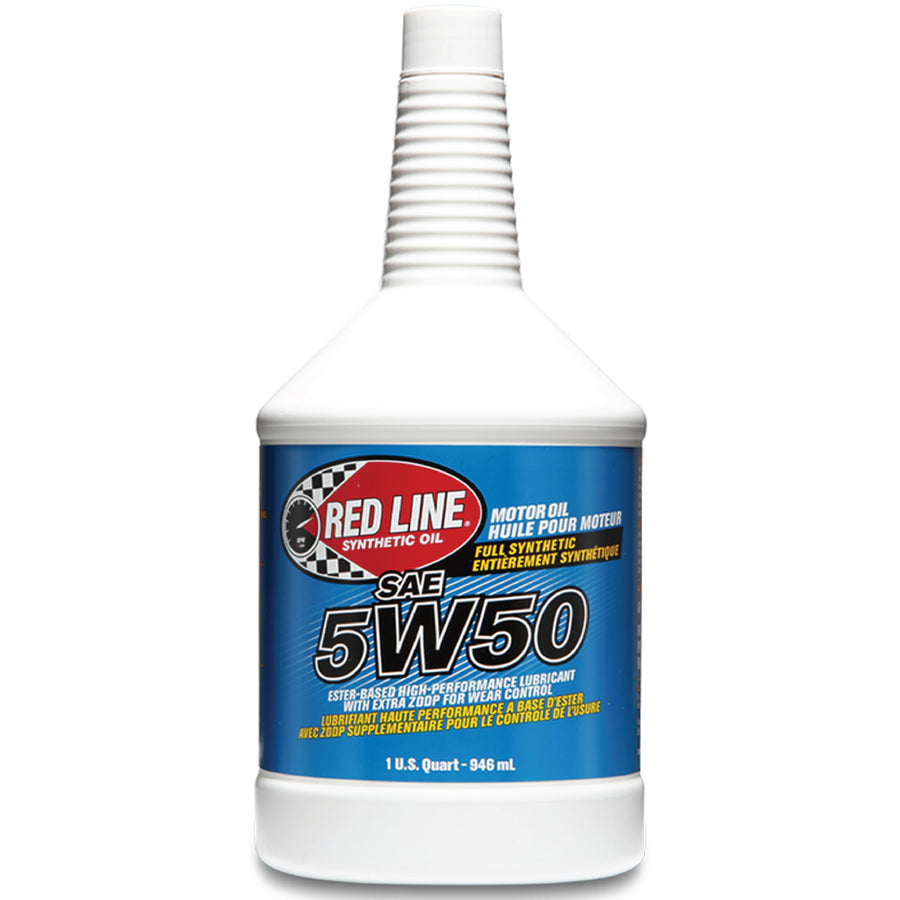 5W50 Red Line SAE Fully Synthetic Motor Oil - 1 Quart
