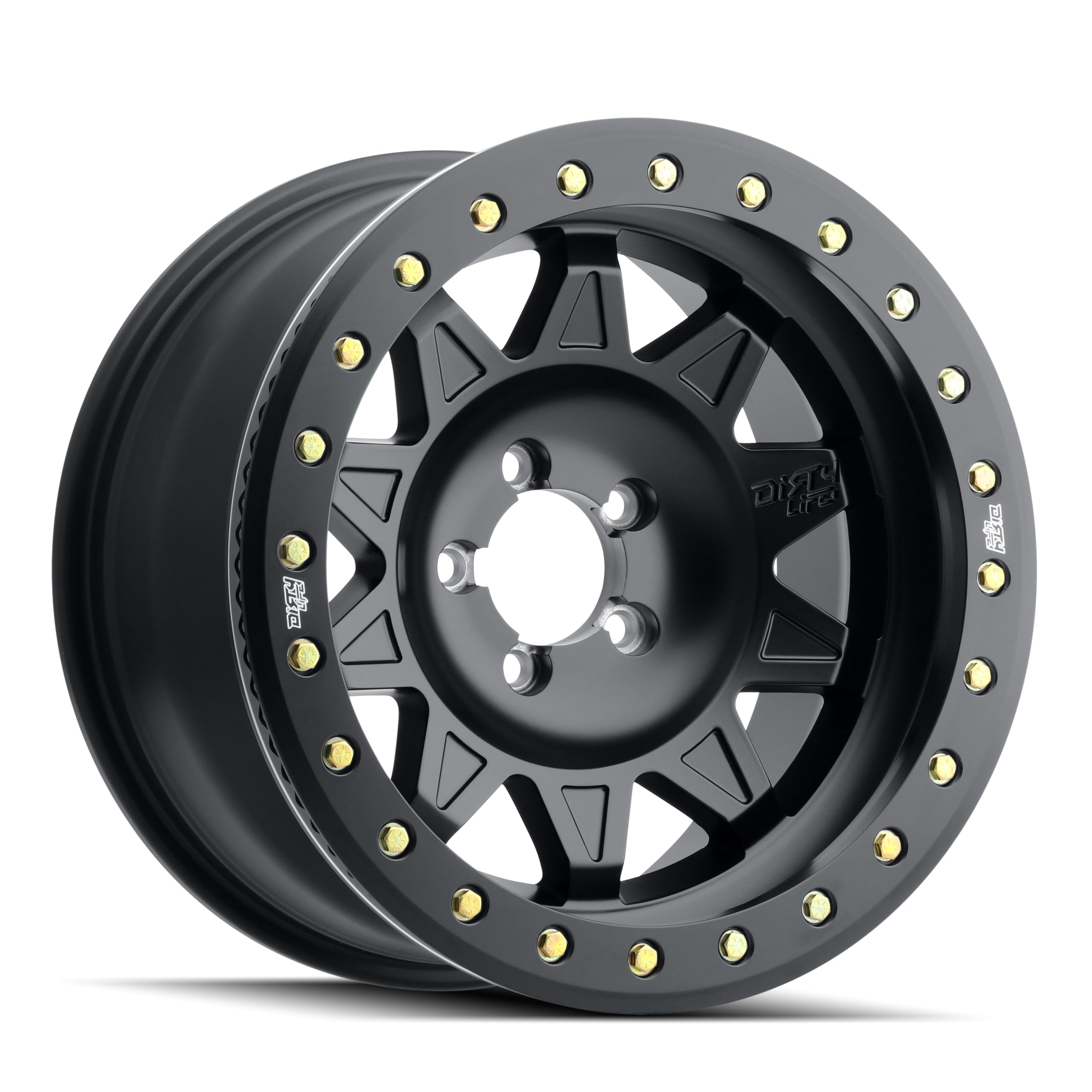 DIRTY LIFE Matte Black ROADKILLRACE 17X9 Blank -14MM 71.5MM