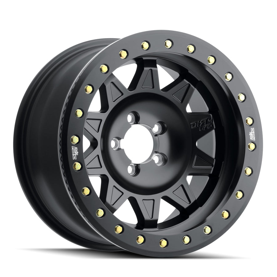 DIRTY LIFE Matte Black ROADKILLRACE 17X9 Blank -14MM 71.5MM
