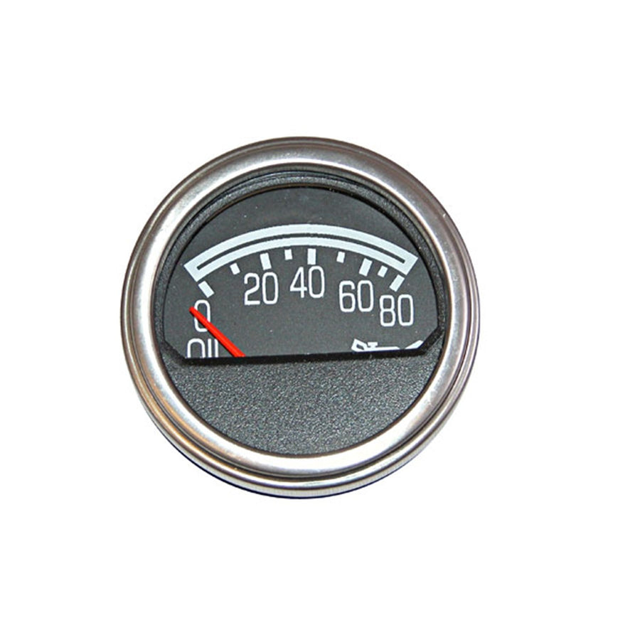 17215.04 | Omix-Ada | Engine Oil Pressure Gauge | OE Reference: 5750279 | Fits 1976-1983 Jeep CJ5; 1976-1986 Jeep CJ7; 1981-1985 Jeep Scrambler