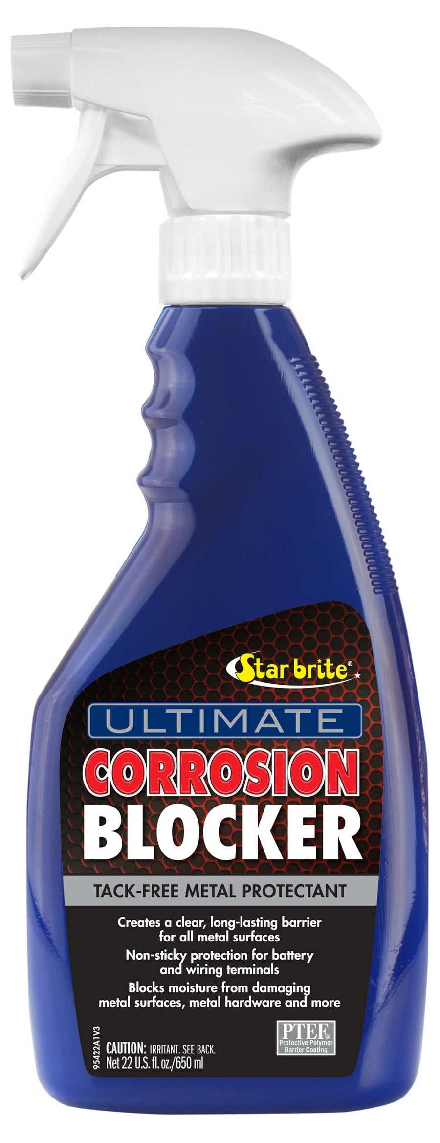 Ultimate Corrosion Blocker Spray STAR BRITE – Metal Protectant with PTEF, Invisible Non-Sticky Barrier for Engine Parts, Wiring, Battery Terminals, Boats, ATVs, Tools - 22 OZ (095422)