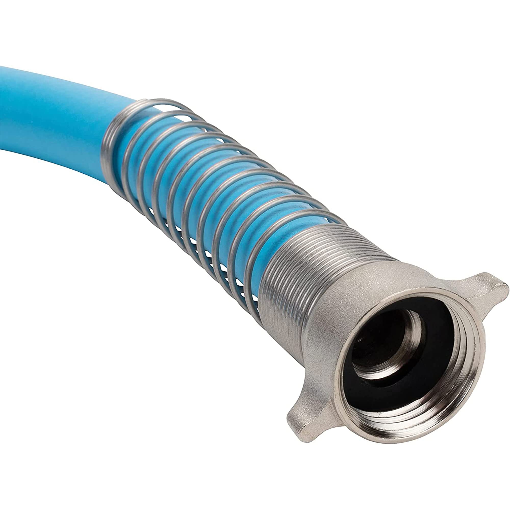 EVOFlex Camco 75-Ft RV Drinking Water Hose - Features Extra Flexible Design w/Stainless Steel Strain Relief Ends - Lead-Free, BPA-Free and Phthalate-Free - 5/8” Inside Diameter (22597)