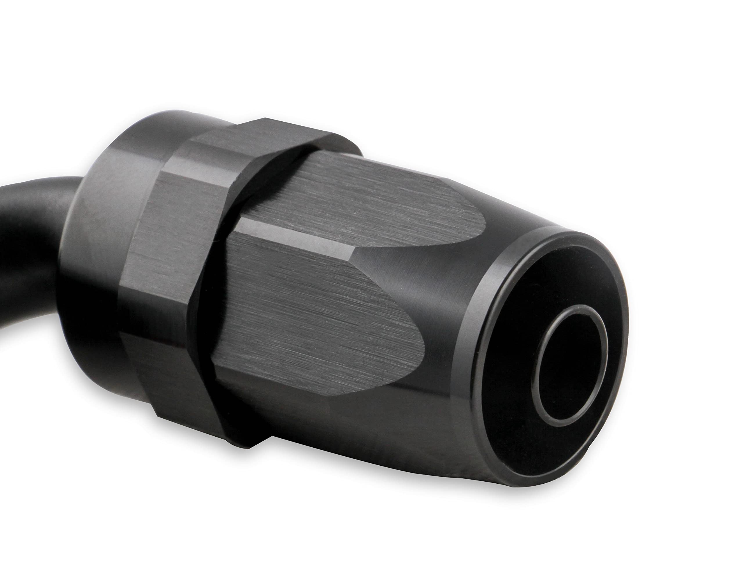 90 Degree Mr. Gasket Co. Swivel Hose End -6 Black 229006-BL