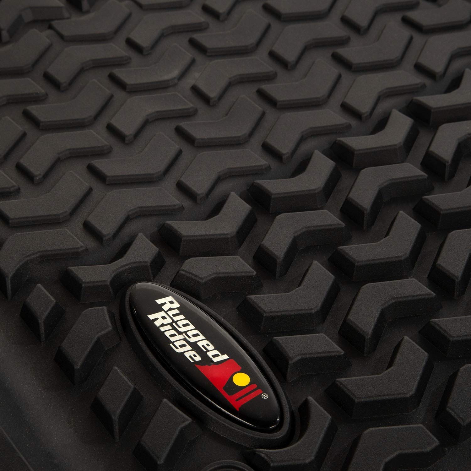 Rugged Ridge Floor Liner Set | Jeep Wrangler JLU for Front & Rear, 3-Piece Set, All-Terrain, Black | 12987.05 | Fits 2018-2025 Jeep Wrangler JLU 4-Door Excluding 4XE Models