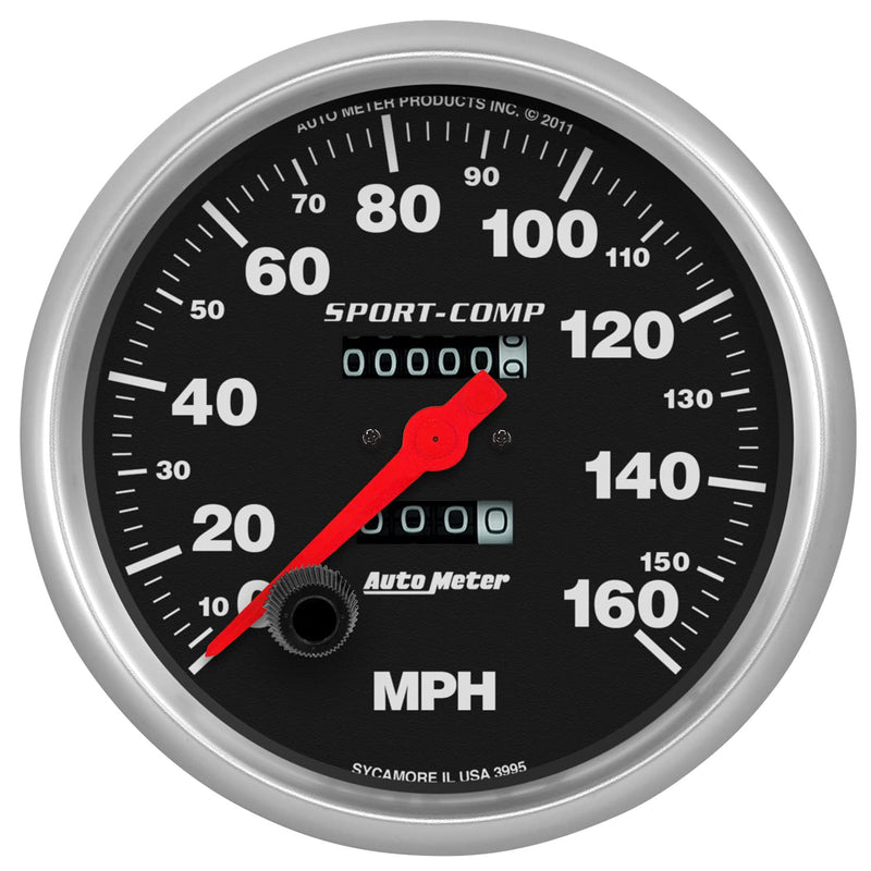 Auto Meter Sport-Comp 3995 In-Dash Mechanical Speedometer, 5.000 in.