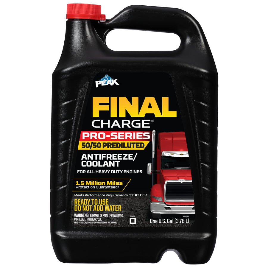 Final Charge PEAK PRO-Series 50/50 Prediluted Antifreeze and Coolant for All Heavy Duty Engine Cooling Systems