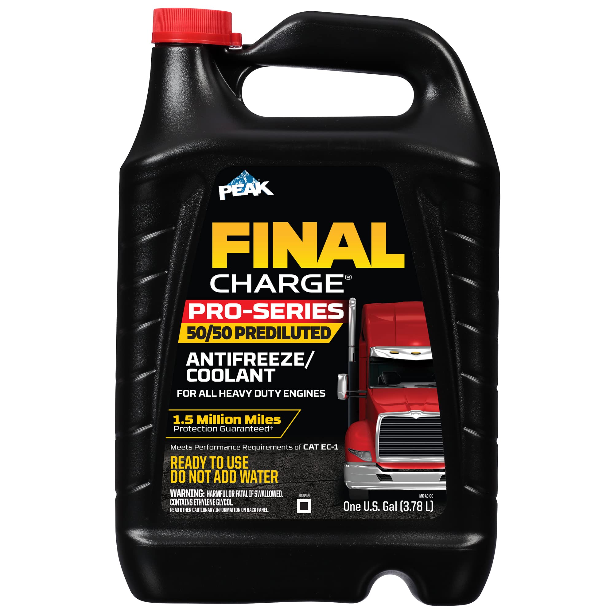Final Charge PEAK PRO-Series 50/50 Prediluted Antifreeze and Coolant for All Heavy Duty Engine Cooling Systems